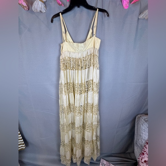 House of Amma Anancy Paneled Silk Maxi Dress - Sz 4 - Picture 8 of 15